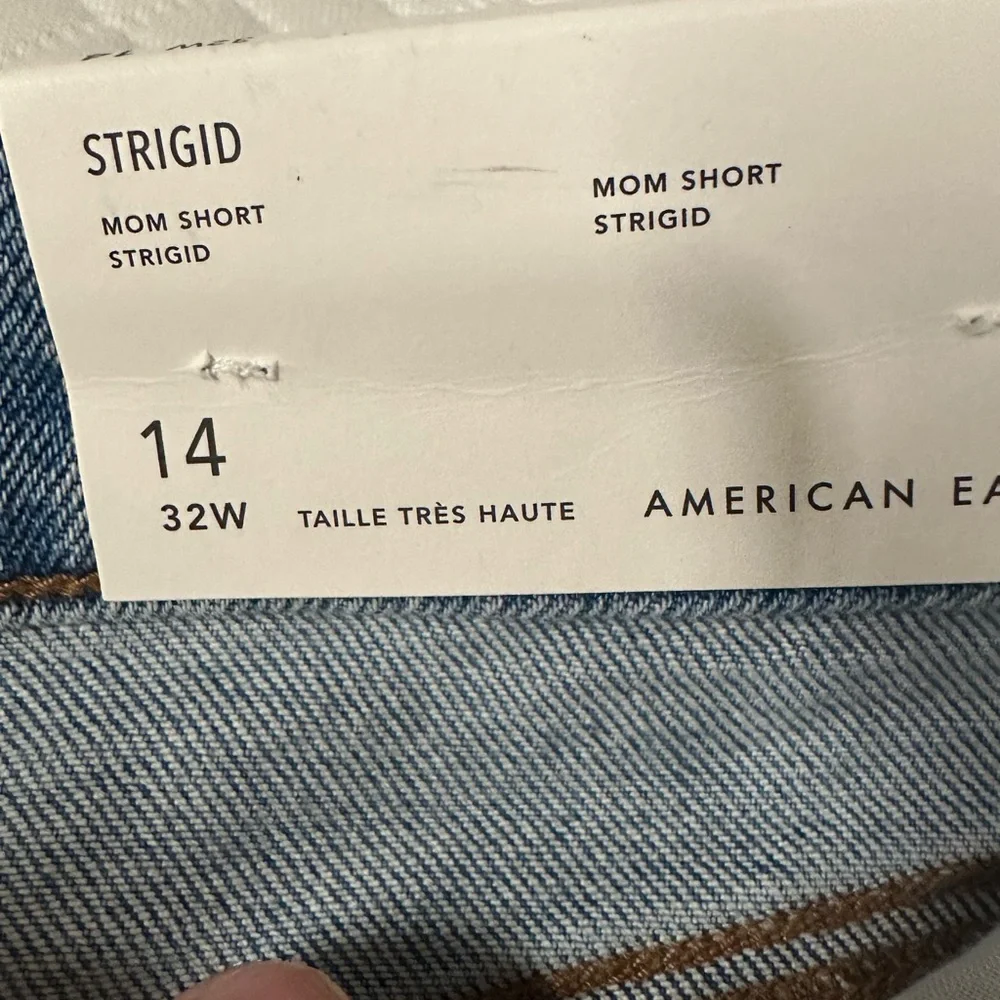 Nwt American Eagle mom shorts distressed size 14 - Picture 2 of 3